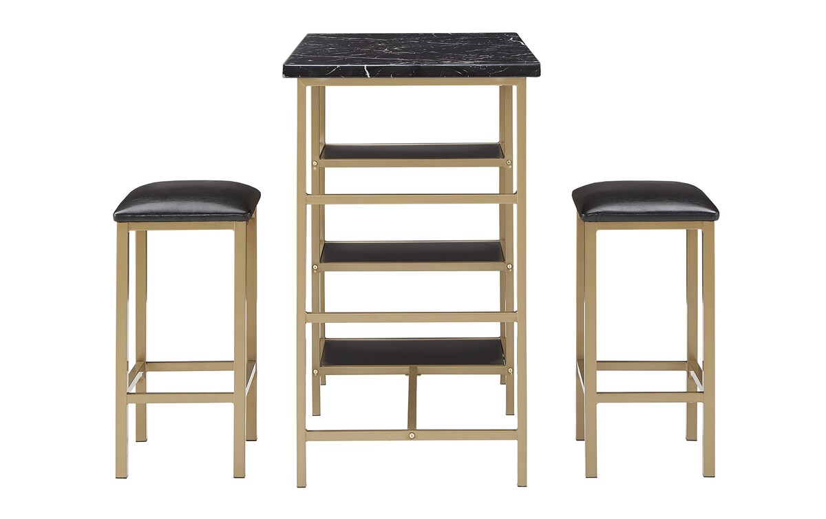 Norwich 3 Piece Gold Counter Set gold_finish Bob's Discount