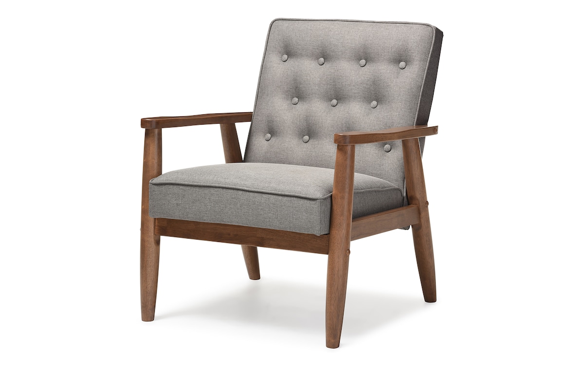 Benoni Grey Accent Chair gray_color Bob's Discount Furniture