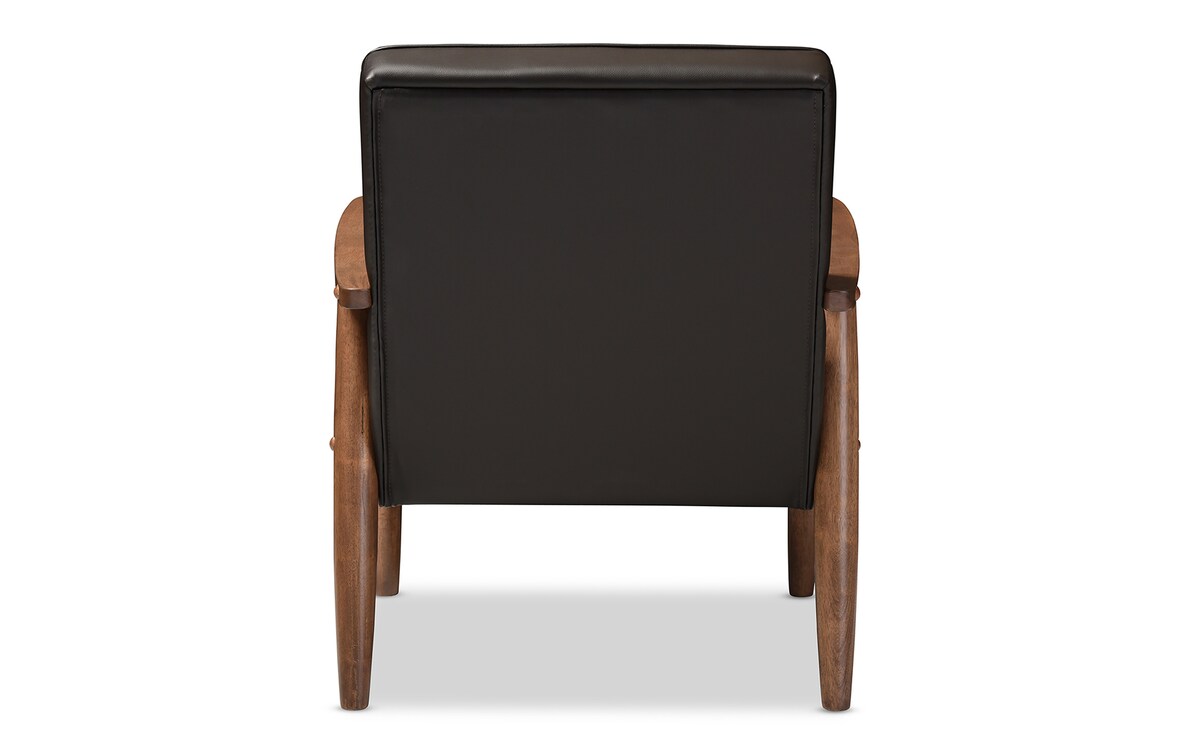Benoni Brown Faux Leather Accent Chair darkbrown_color Bob's
