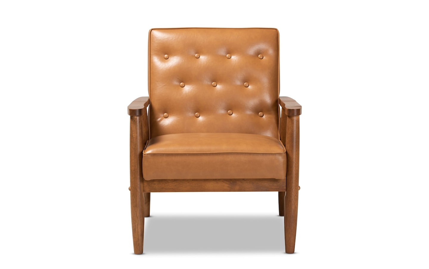 Benoni Cognac Faux Leather Accent Chair | Bob's Discount Furniture ...