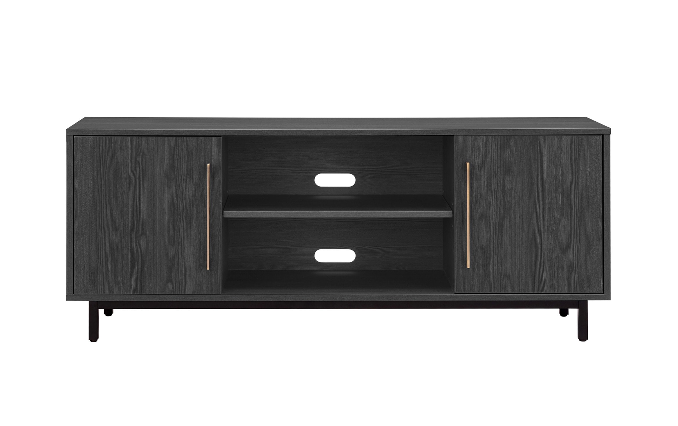 Caspian Charcoal 58'' TV Stand Bob's Discount Furniture & Mattress Store