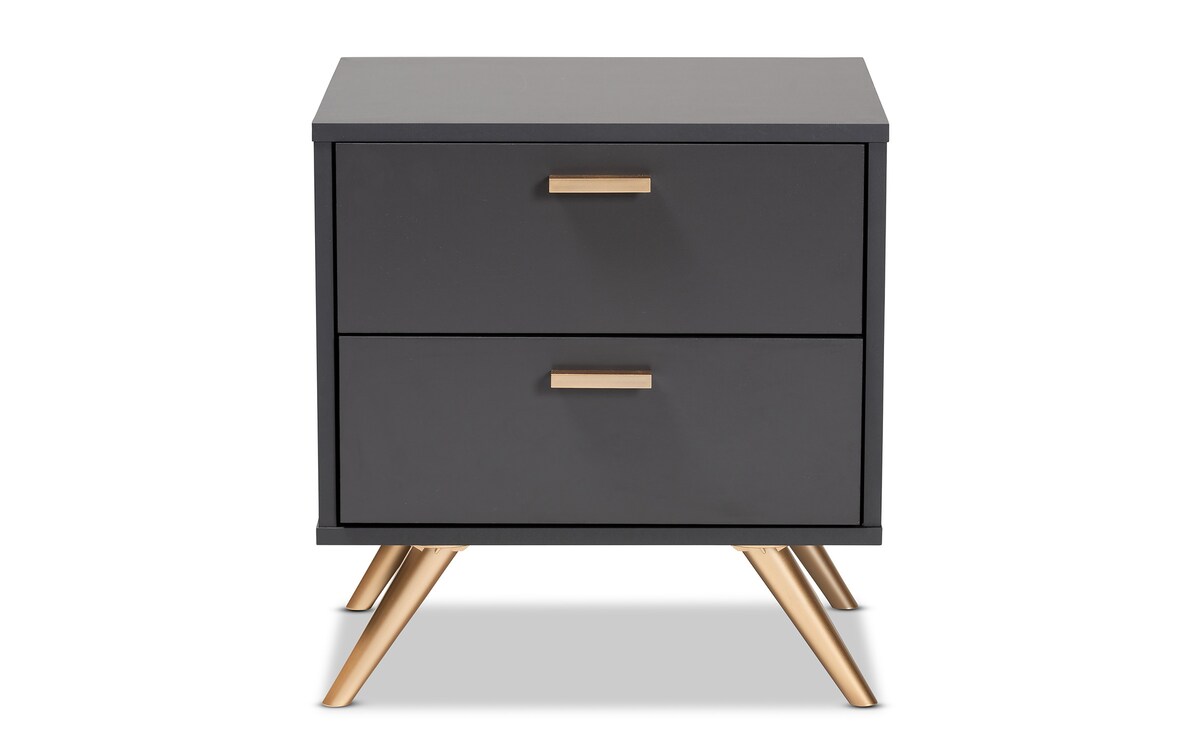 Landry Two Drawer Nightstand Bob's Discount Furniture & Mattress Store