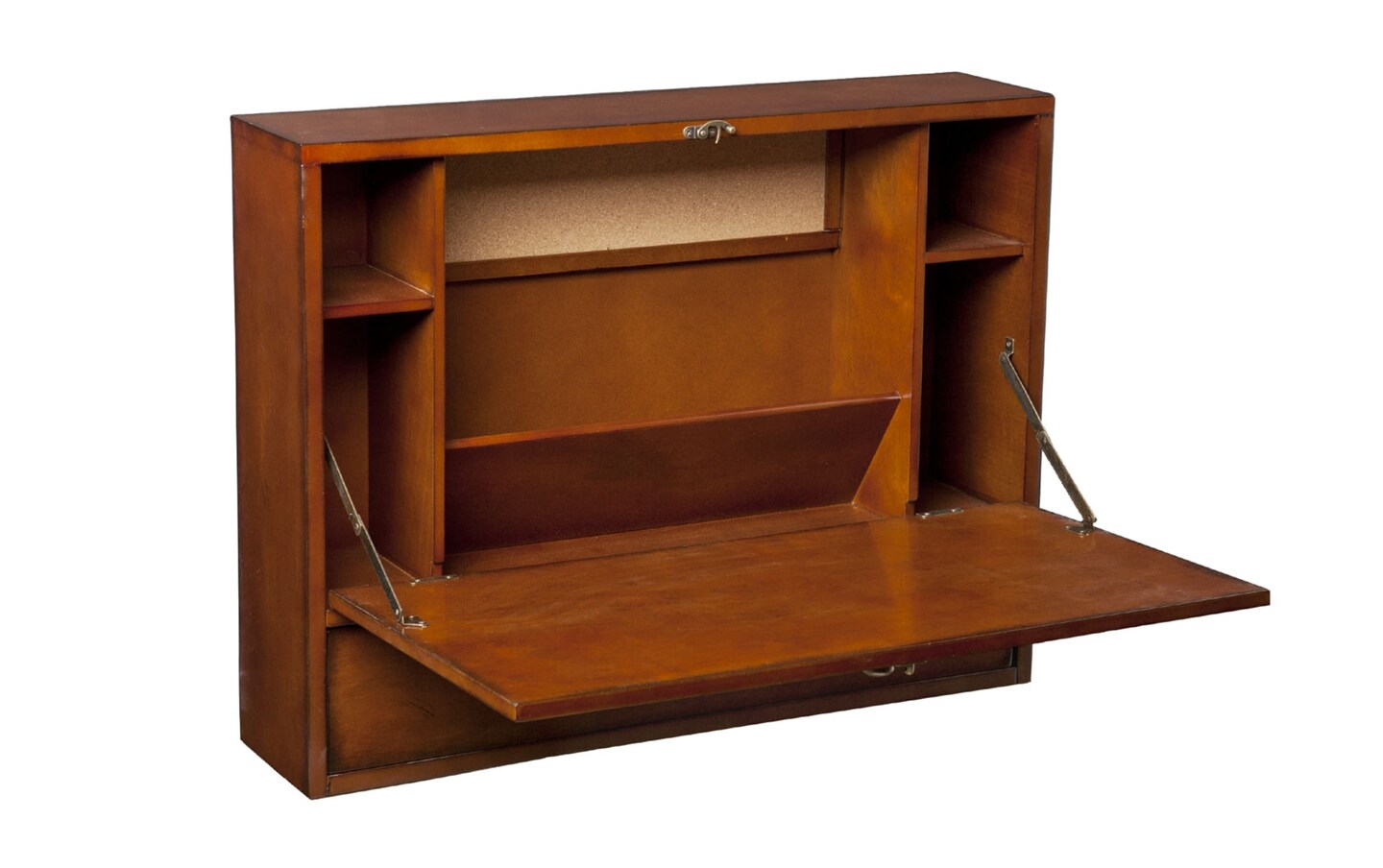 Jared Brown Wall Mount Desk | brown_finish | Bob's Discount Furniture ...