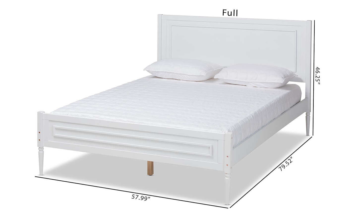 Alva Full Platform Bed white_finish Bob