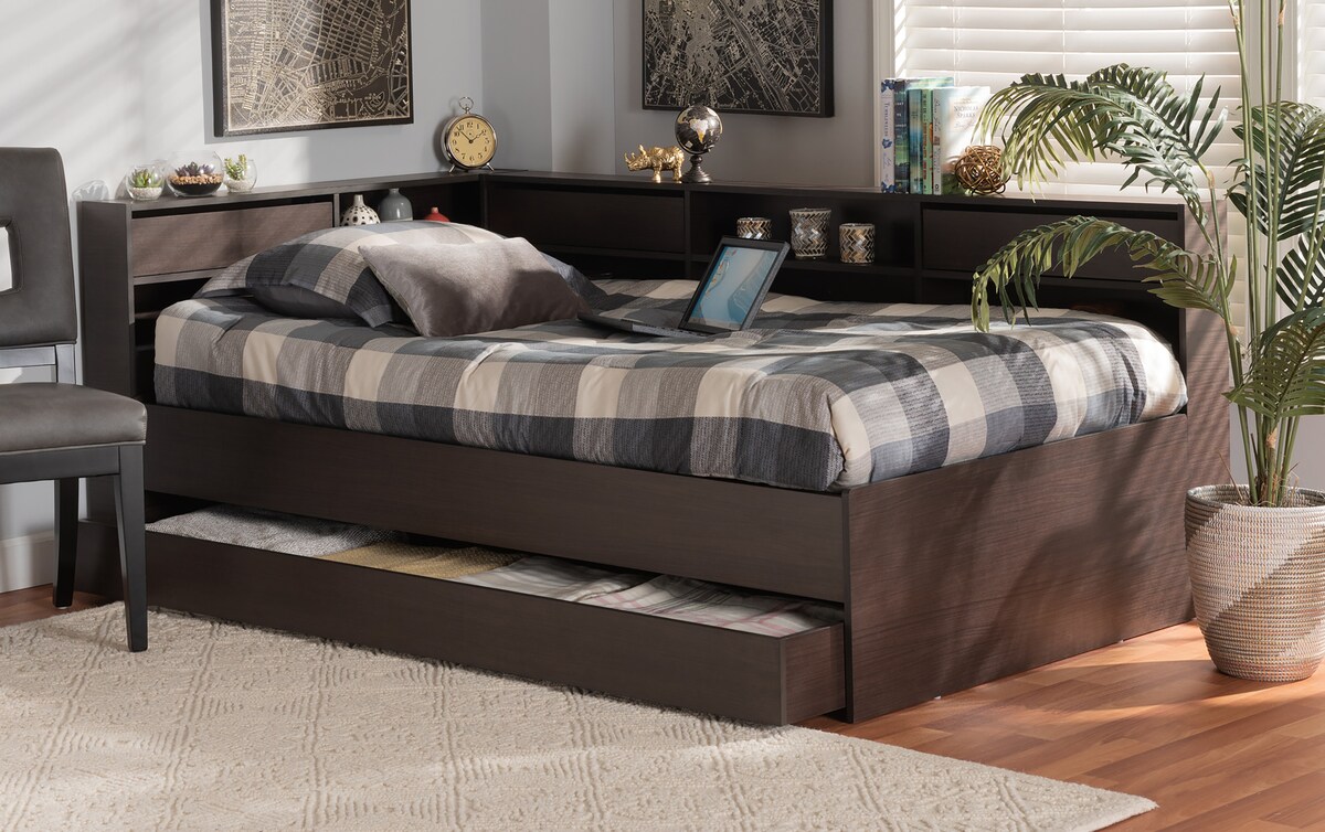 Atkin Twin Platform Storage Bed brown_finish