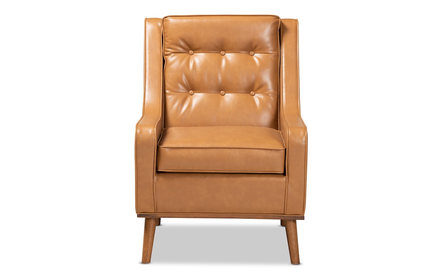 Kozy Brown Faux Leather Accent Chair | Bob's Discount Furniture ...