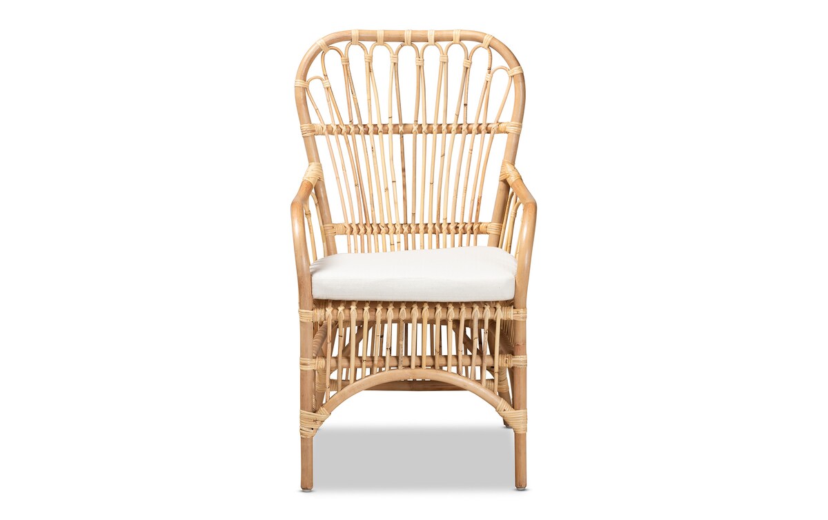 Nester Rattan White Chair Bob's Discount Furniture & Mattress Store