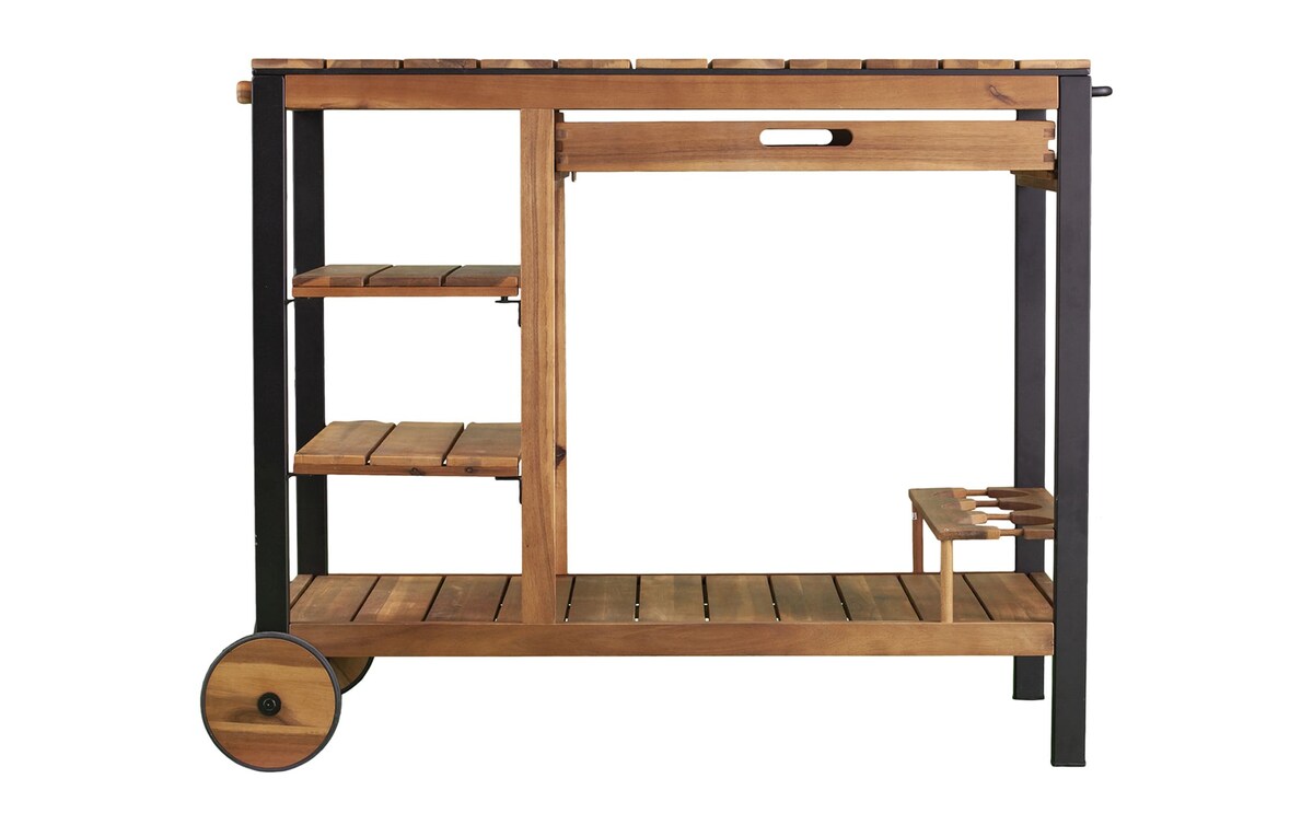 Murshel Natural Outdoor Bar Cart Bob's Discount Furniture & Mattress