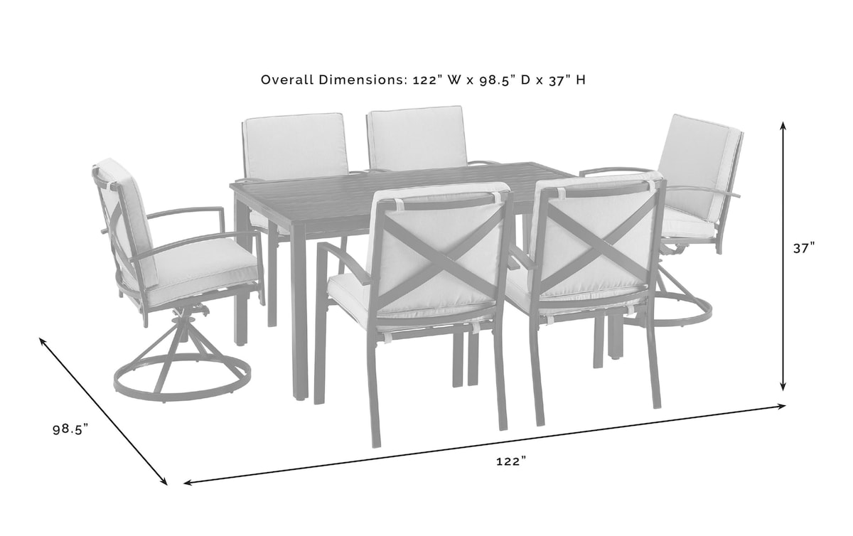 Don 7 Piece Outdoor Dining Set antiquebronze_finish Bob's Discount