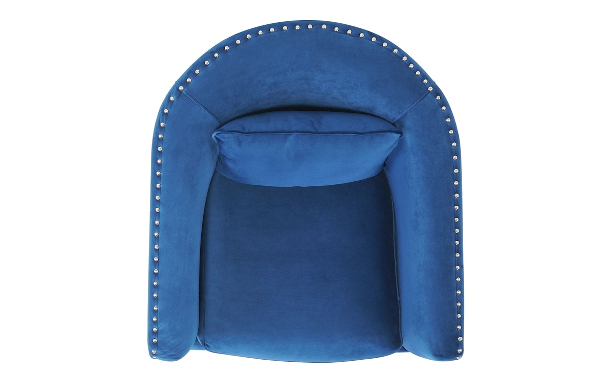 Sierra Blue Swivel Chair blue_color Bob's Discount Furniture