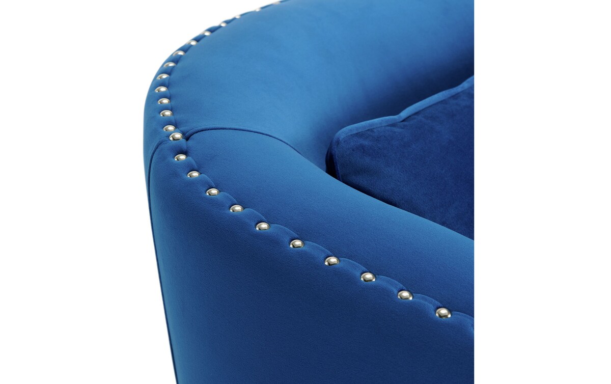 Sierra Blue Swivel Chair blue_color Bob's Discount Furniture