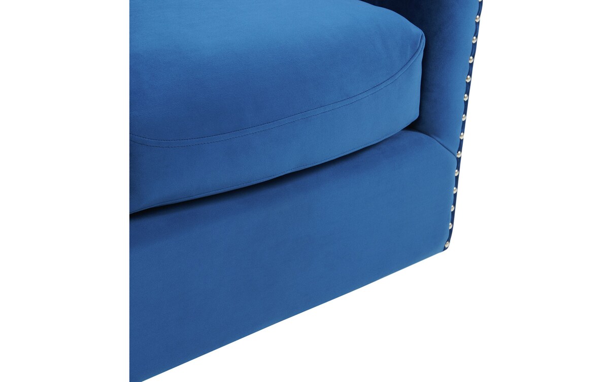 Sierra Blue Swivel Chair blue_color Bob's Discount Furniture