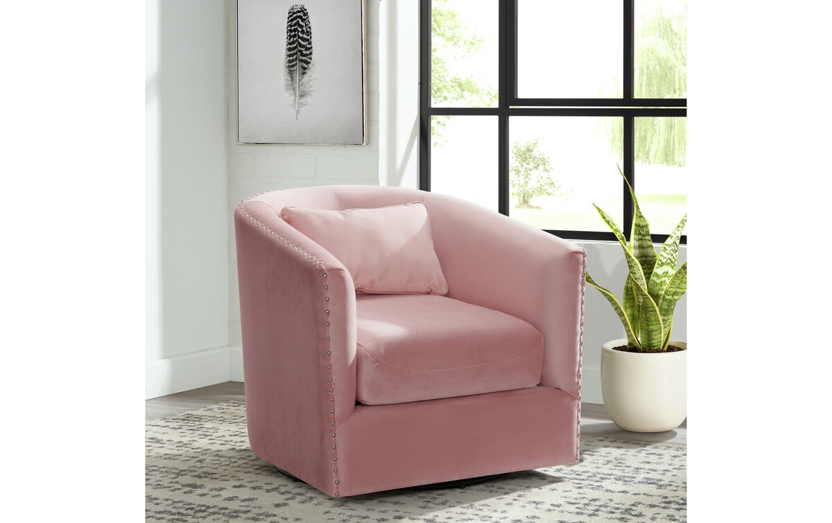 Sierra Pink Swivel Chair pink_color