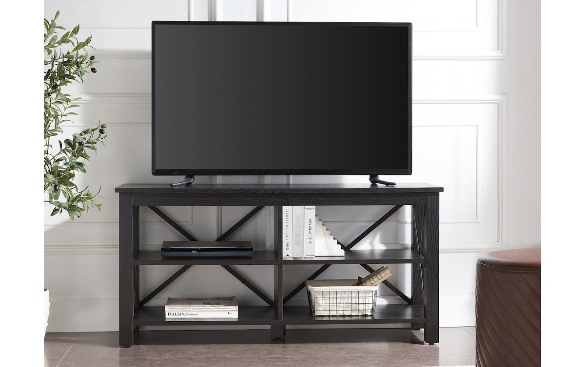 Anastasia 50'' Black TV Stand black_finish