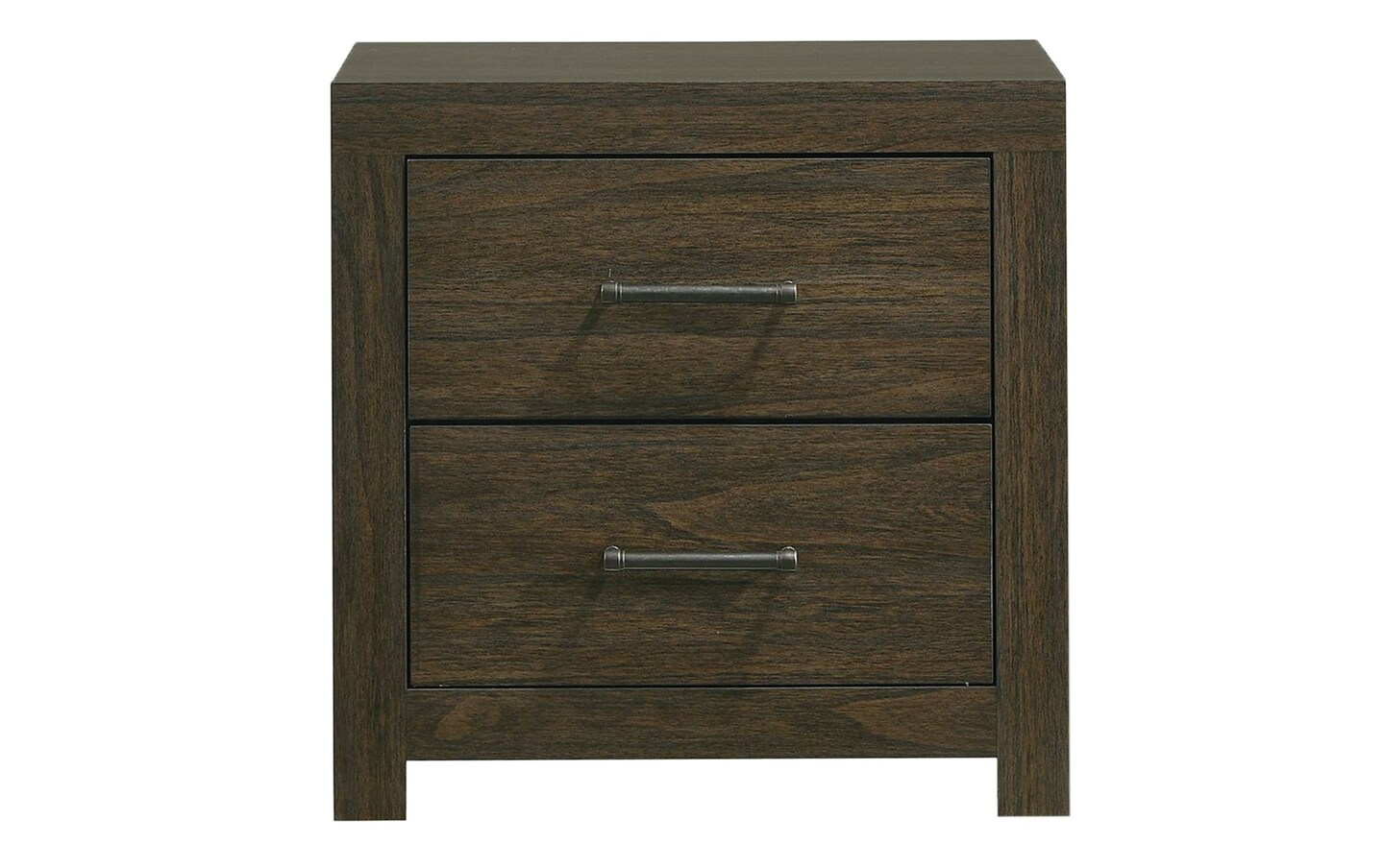 Malone Walnut 2 Drawer Nightstand | Bob's Discount Furniture & Mattress ...