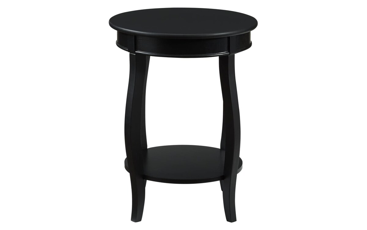 Loudain Black Round Table black_finish Bob's Discount Furniture
