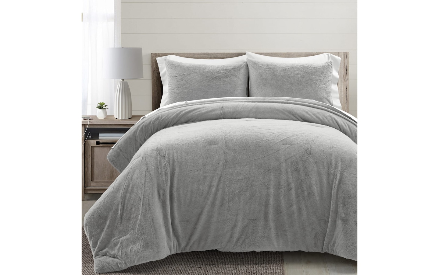 Malachi 5 Piece Gray Twin Comforter Set | Bob's Discount Furniture ...