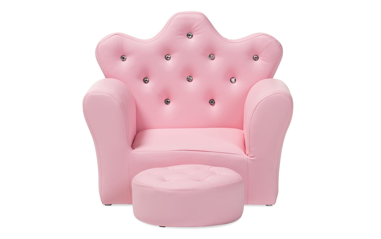 Rosada 2 Piece Kids Chair and Footrest Set | pink_color