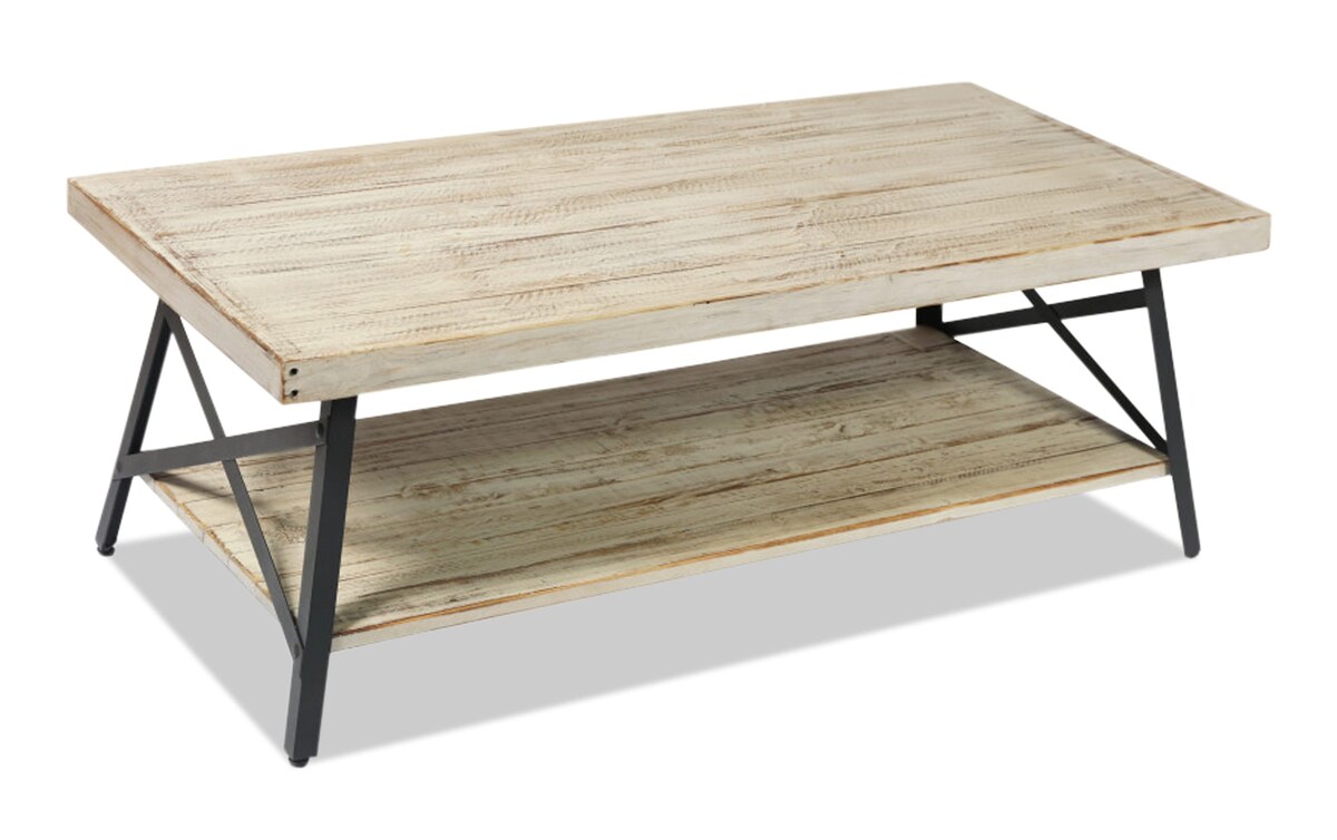 Frankton White Wash Coffee Table whiteandoak_finish Bob's