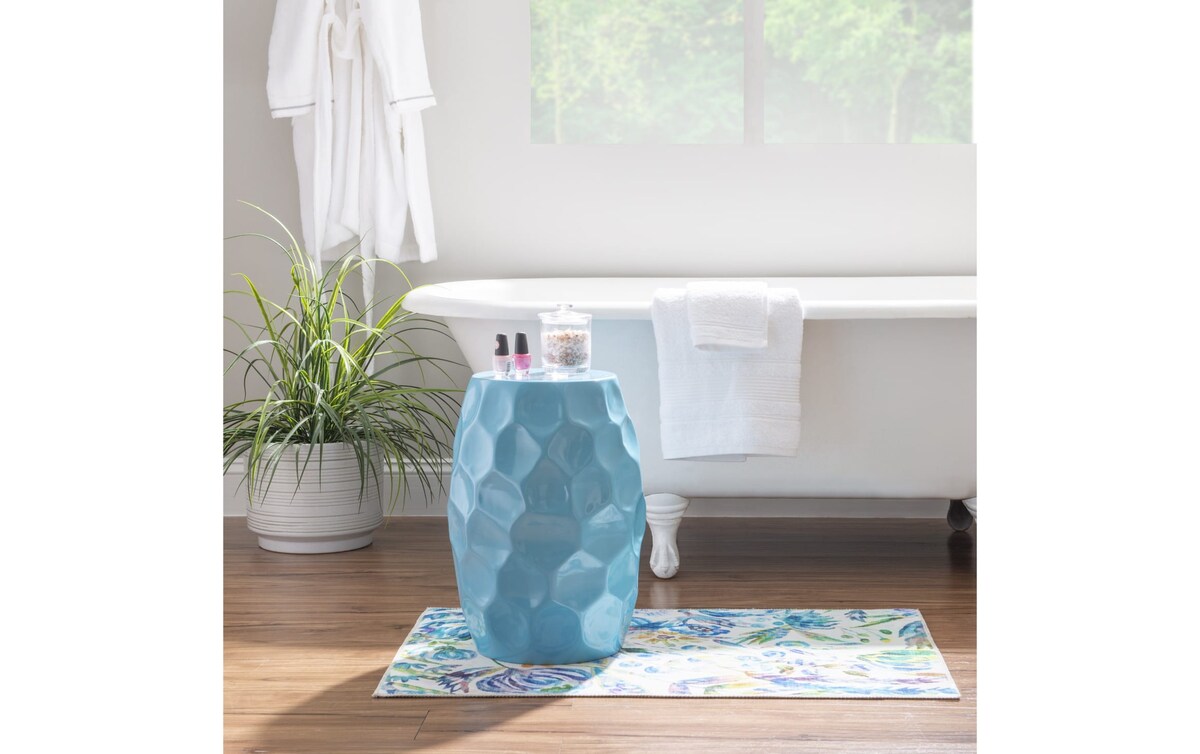 Aruna Aqua Accent Table aqua_finish Bob's Discount Furniture