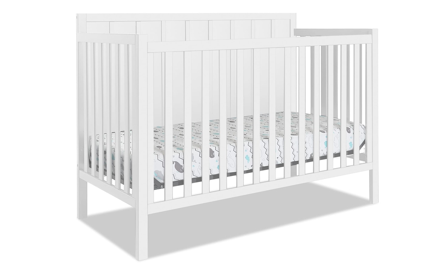 Ollie White 4 in 1 Convertible Crib