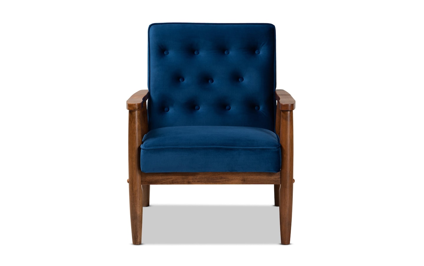 Benoni Navy Velvet Accent Chair | Bob's Discount Furniture & Mattress Store