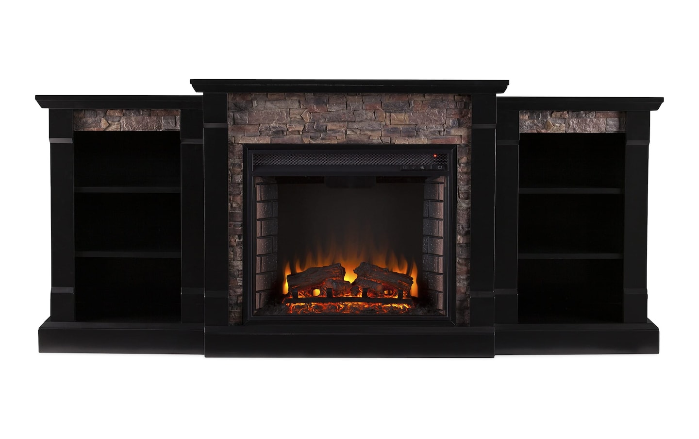 Bobs tv stand fireplace discount