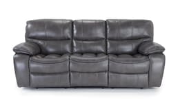 avenger gray power reclining sofa