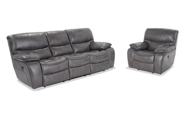 Bob's discount furniture on sale reclining sofa