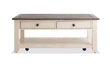 Bobs furniture coffee table set discount