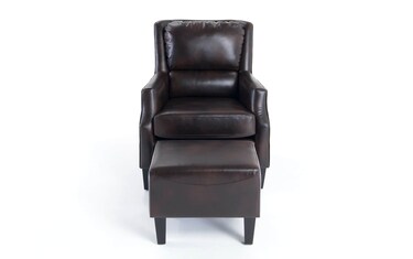 Riley Chocolate Chair Ottoman Bob s Discount Furniture