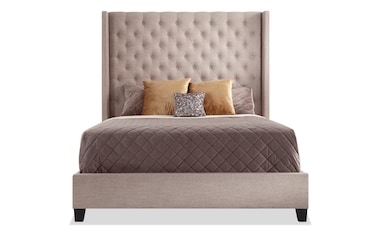 Upholstered bed store bobs furniture