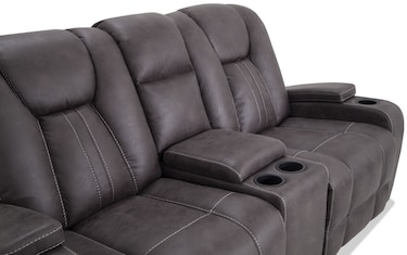 Viking gliding store console loveseat