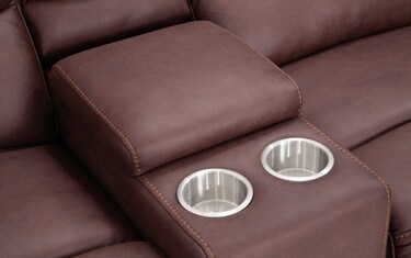Forte Brown 7 Piece Power Reclining Sectional