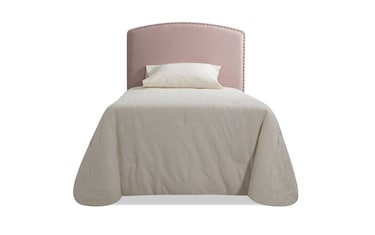 Twin pink deals upholstered bed