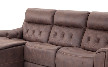 Bobs furniture sectional deals recliner