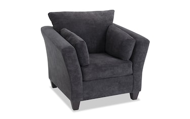 Virgo Charcoal Sofa, Chair & Storage Ottoman | Bob's Discount Furniture ...