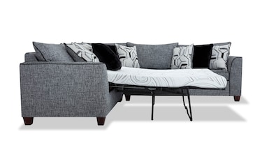 Bobs furniture gray deals couch