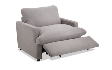 Dream Gray Power Recliner With USB Port | Bob's Discount Furniture ...