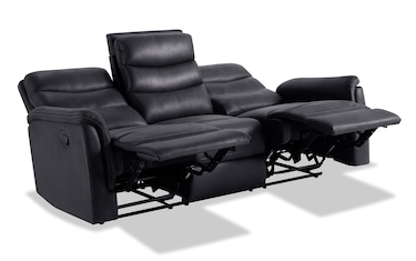 Forte Gray Manual Reclining Sofa | Bob's Discount Furniture