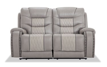 Bobs furniture store leather loveseat