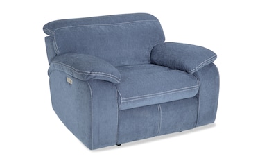 Playhouse Blue Power Recliner With USB Port | Bob's Discount Furniture ...