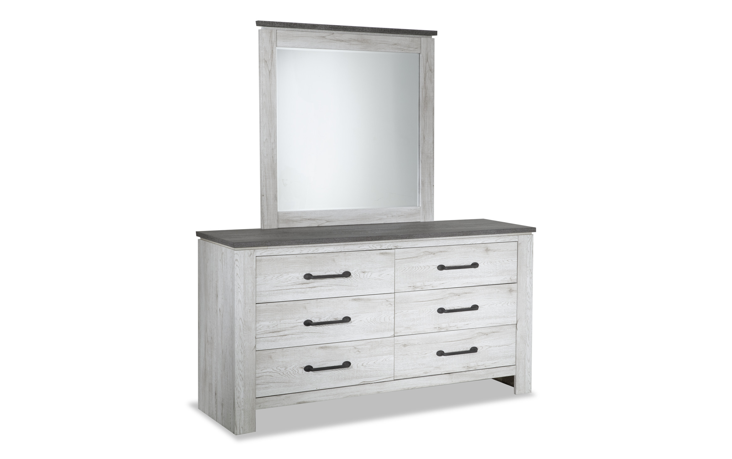 Savannah 4 Piece Queen White & Gray Bedroom Set | Bob's Discount ...