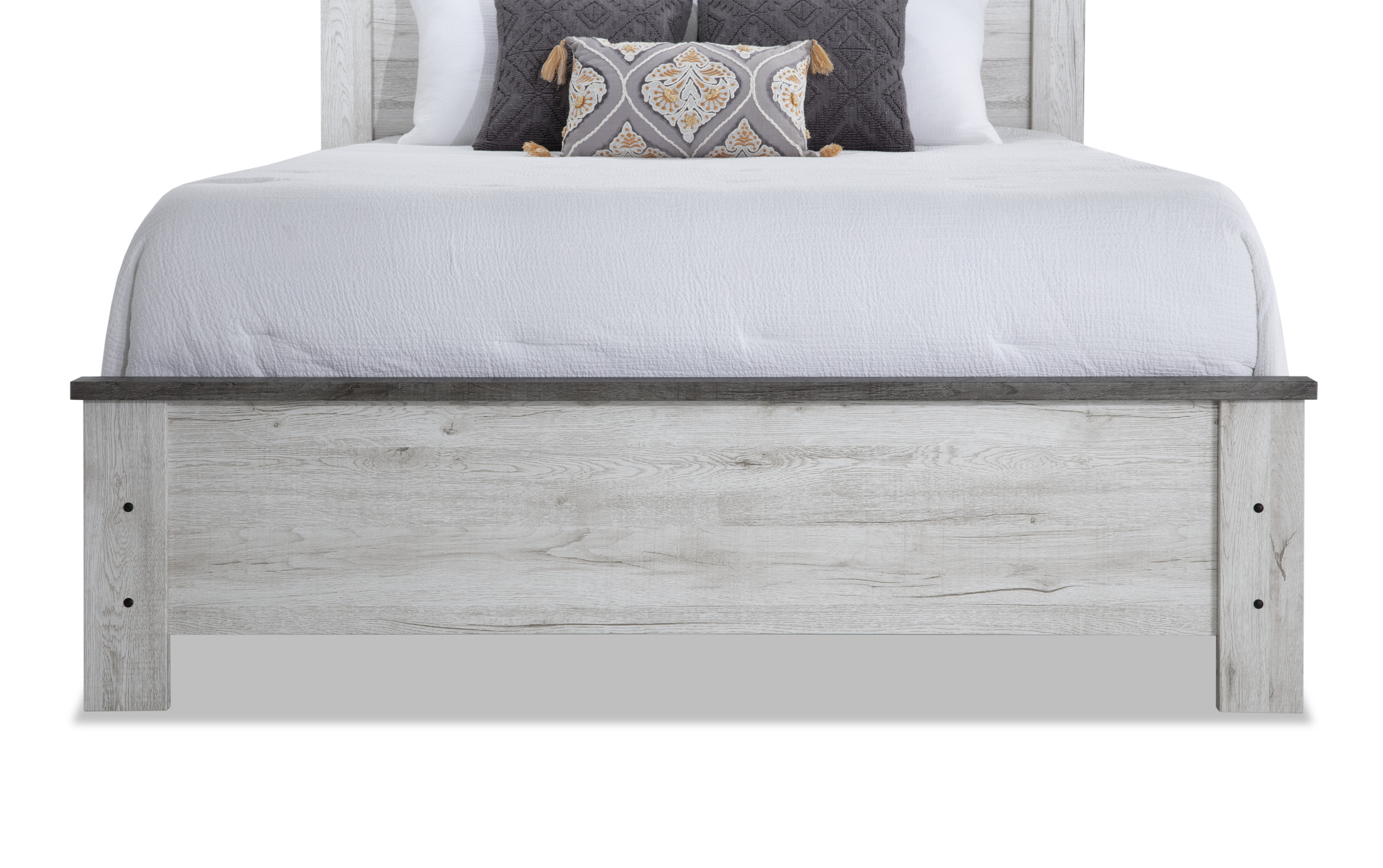 Savannah 4 Piece Queen White & Gray Bedroom Set | Bob's Discount ...