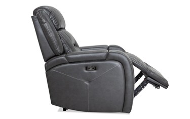 Criss leather power recliner with power headrest and usb power best sale outlet