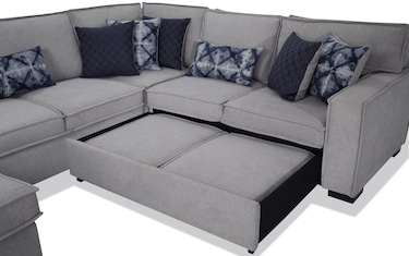 Playscape gray 4 piece 2024 left arm facing sectional