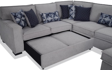 Playscape gray 4 piece on sale right arm facing sectional