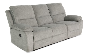 Hunter Gray 85 Manual Reclining Sofa Bob s Discount Furniture Mattress Store