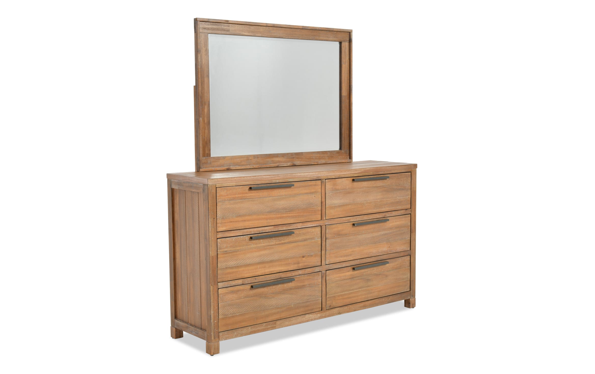 Canyon 5 Piece Queen Light Oak Wall Bedroom Set | Bob's Discount ...