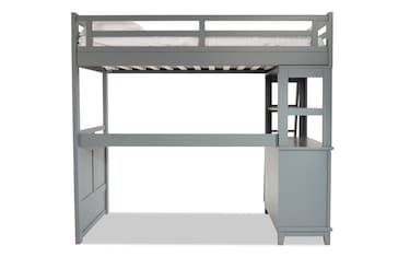 Chadwick Gray Loft Bed | Bob's Discount Furniture & Mattress Store